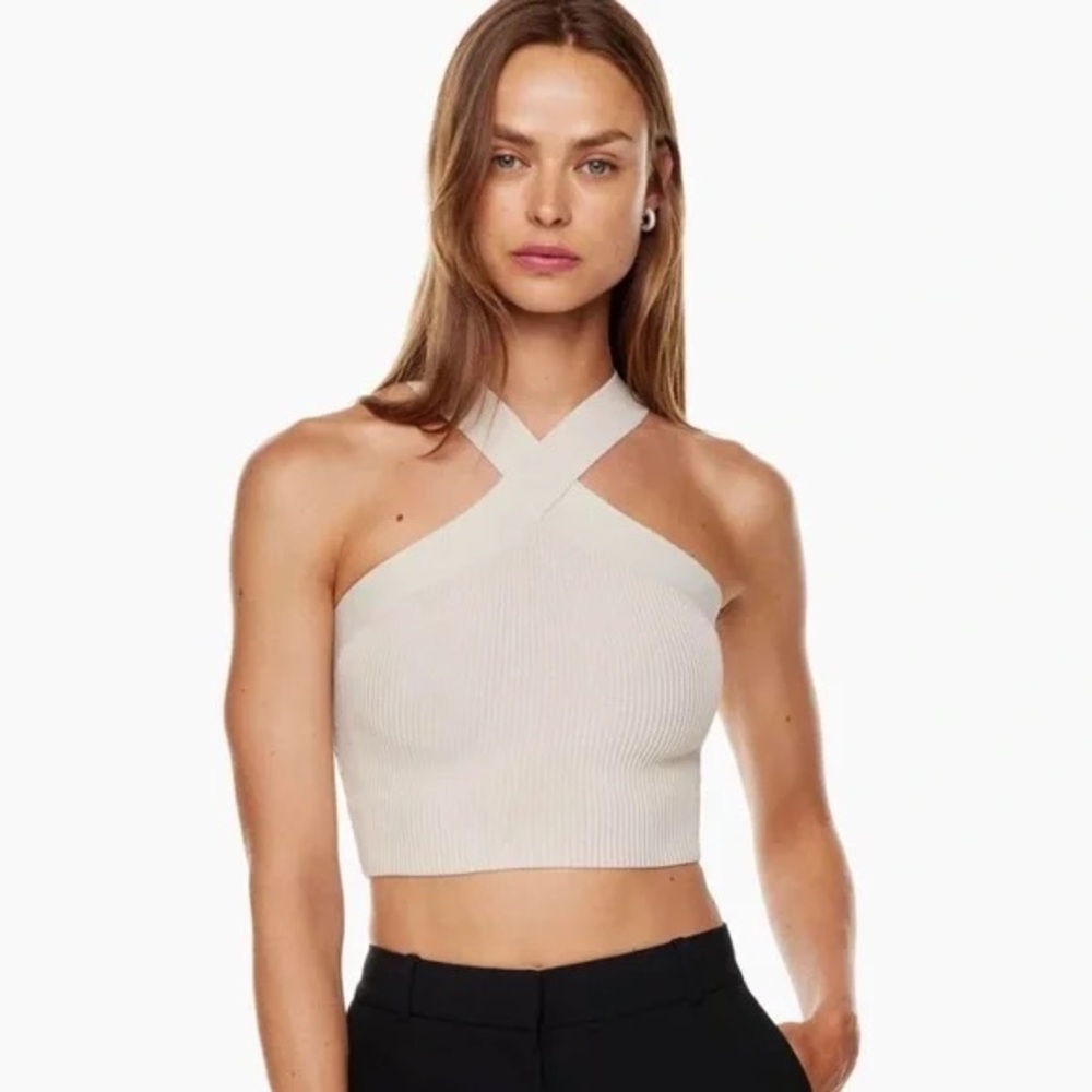 Aritzia Cross Halter Top